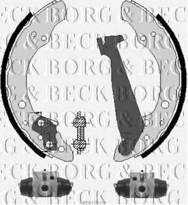BORG & BECK bbs1091k -  Комплект тормозных колодок
